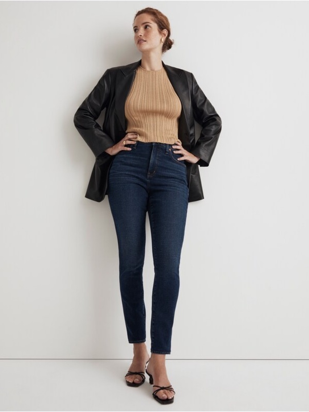 Madewell Curvy 10" High-Rise Skinny Jeans in Kingston Wash